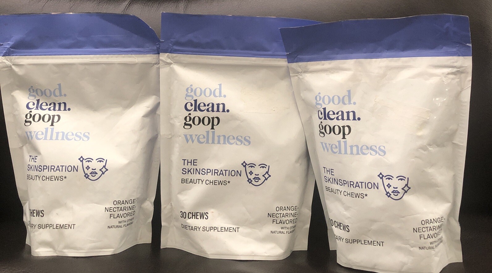 3-good.clean.goop wellness The Skinspirations Vegan Chews Orange-Nectarine90ct