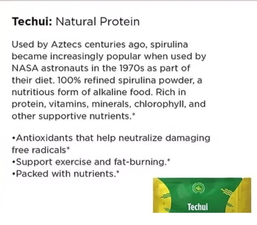 TLC Techui Superfood 90 Capsules 100% Spirulina Protein Supplement Immune Weight