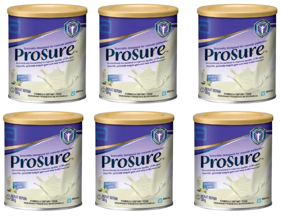 Abbott Pro Sure Milk High Protein, Prebiotic & EPA 380g X6