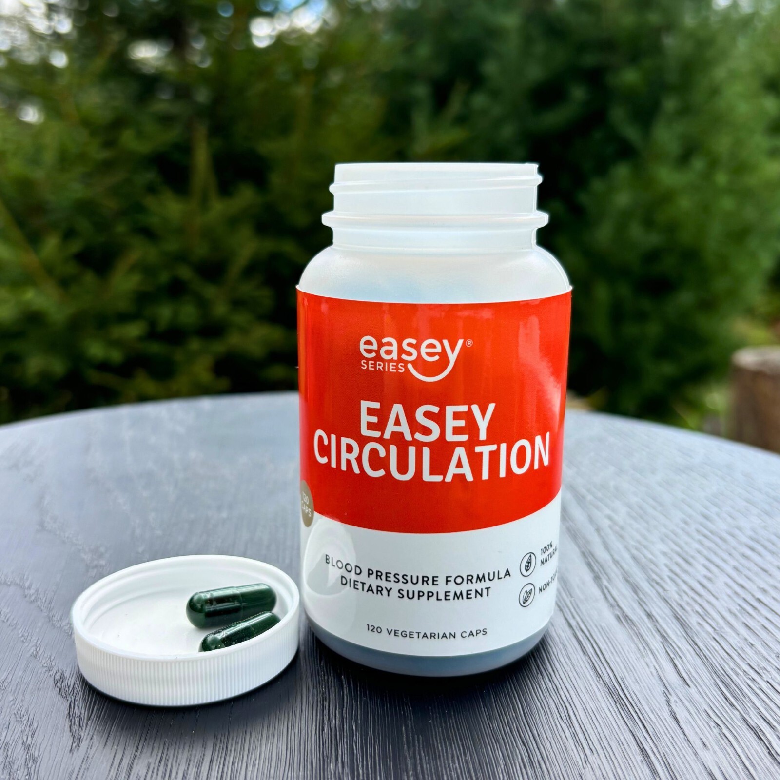 Easey Series Blood Pressure & Circulation Support Herbal Supplement, 120 Caps