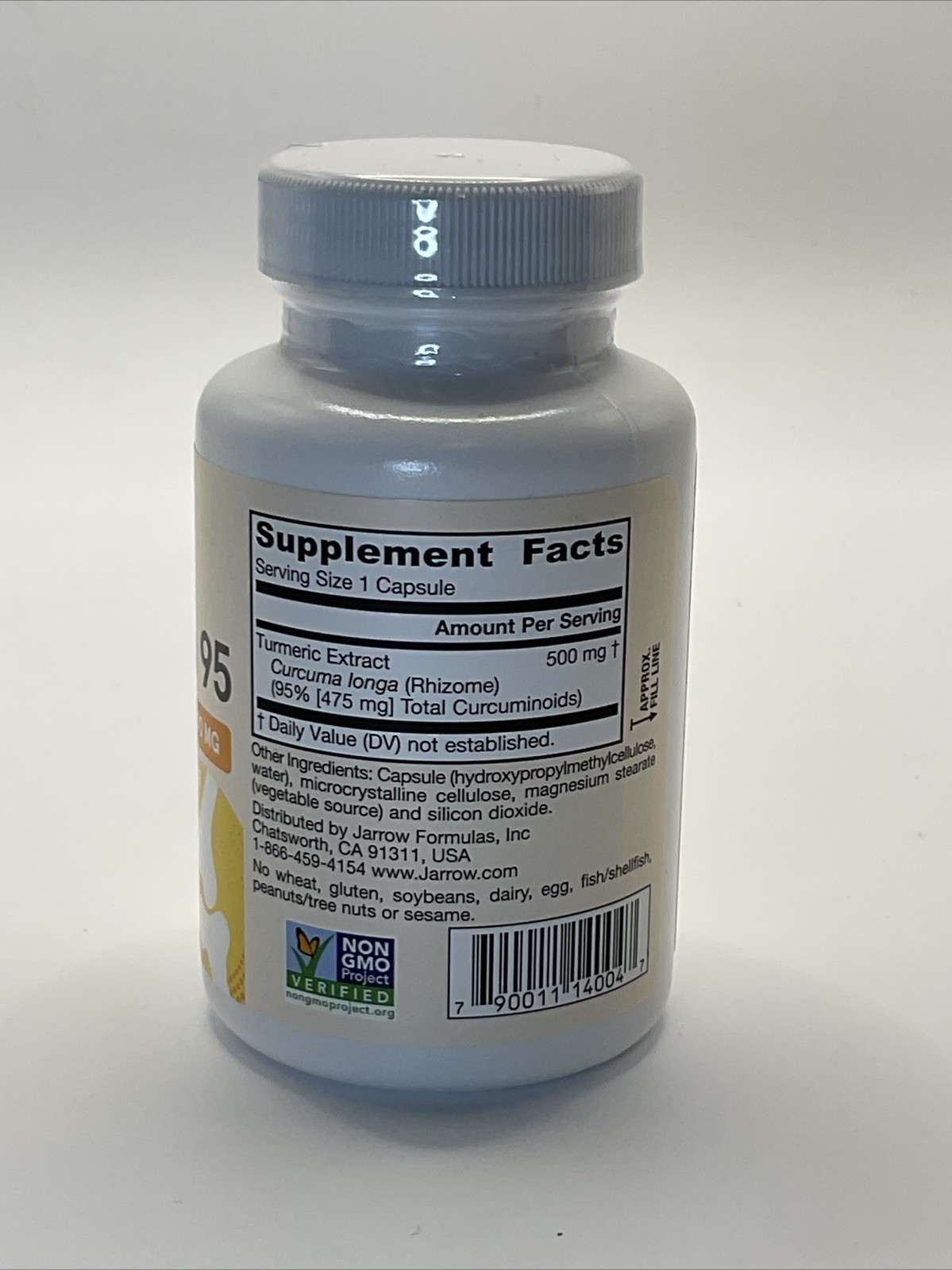 Jarrow Formulas Curcumin 95 Turmeric Extract 500 mg, 60 Capsules, Exp 06/2027