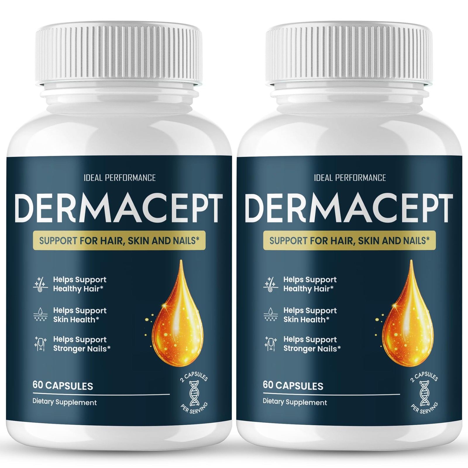 Dermacept Vitamin C Supplement – 120 Capsules (2 Pack)