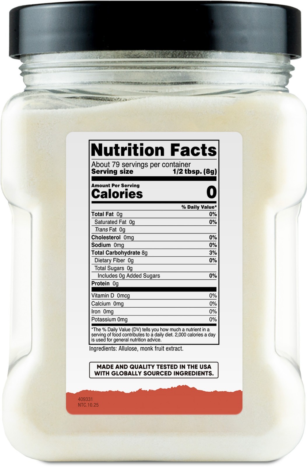 Nutricost Pantry Monk Fruit With Allulose (1.4 Pounds) – Nautral Sweetener