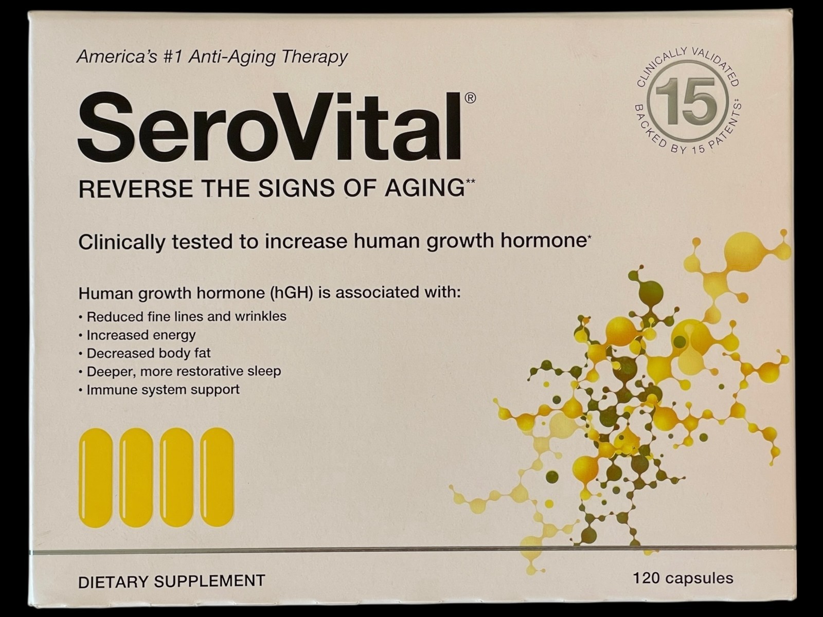2 Month Supply of Serovital Supplement Anti-Aging Skin Energy Sleep Body Fat 2X