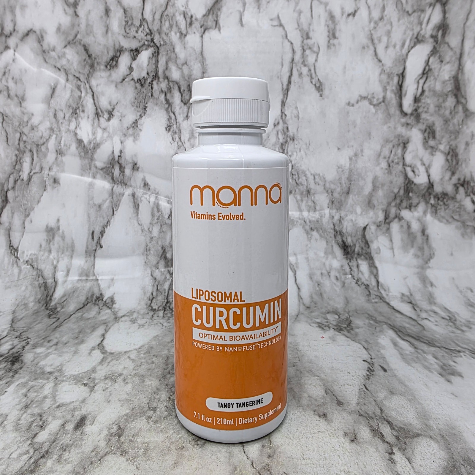 Manna Liposomal Liquid Curcumin Tangy Tangerine 7.1oz Exp 07/2026