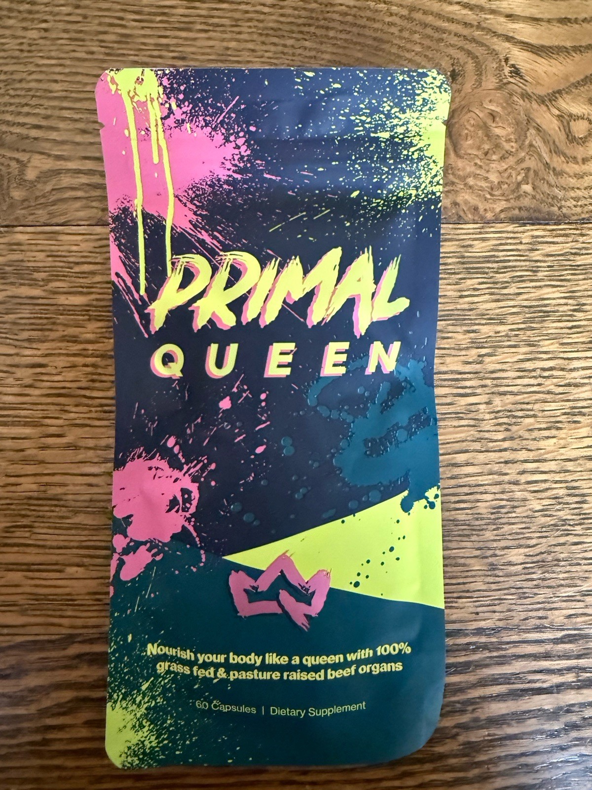 Primal Queen Beef Organ Supplement 60 Capsules Grass Fed Gluten-Free Non-GMO