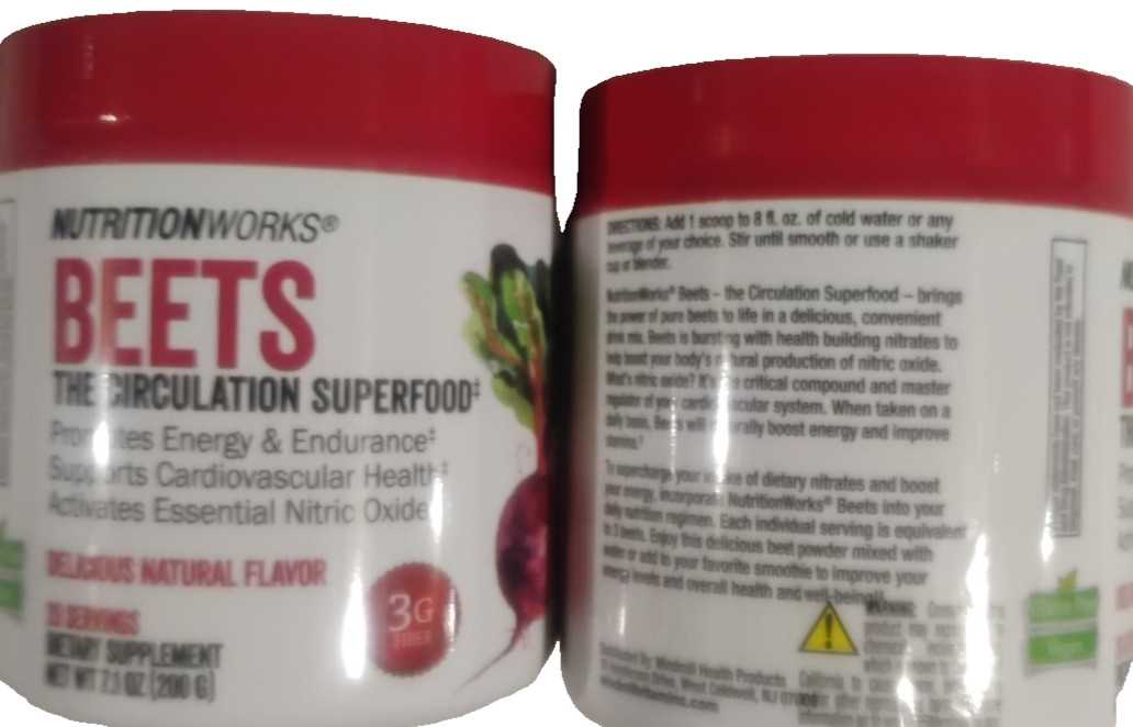 2x NutritionWorks Beets The Circulation Superfood Dietary Supplement Powder New