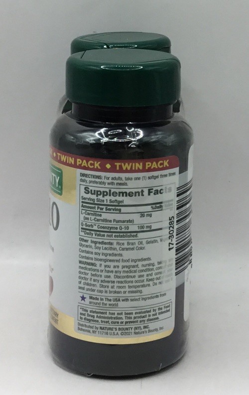 Nature’s Bounty CoQ10, Dietary Supplement, Supports 120 Count Exp 11/26