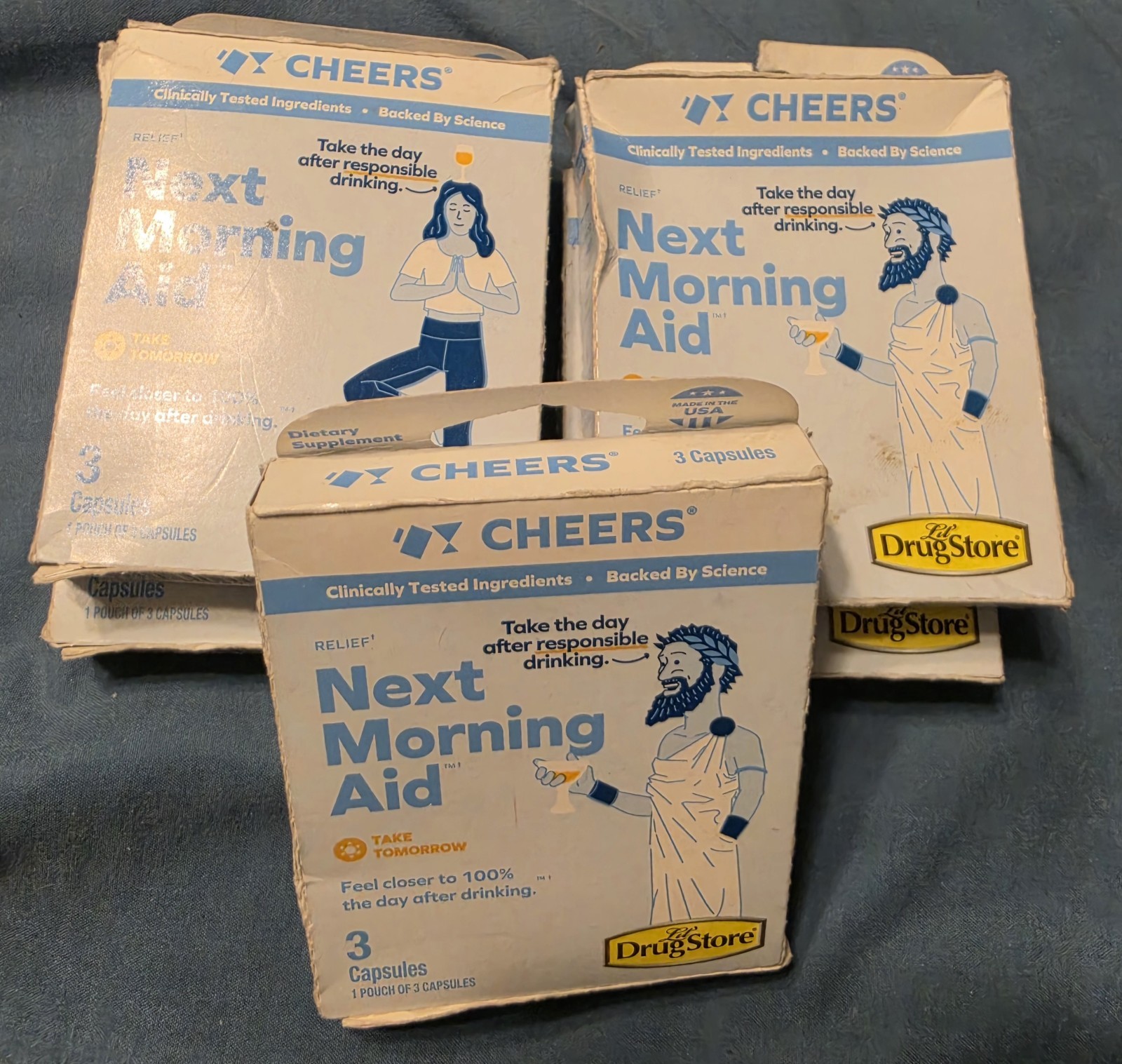 5x Cheers Next Morning Aid 3 Capsules Each (15 Ttl) BB 11/2025 ~ Free SHIPPING