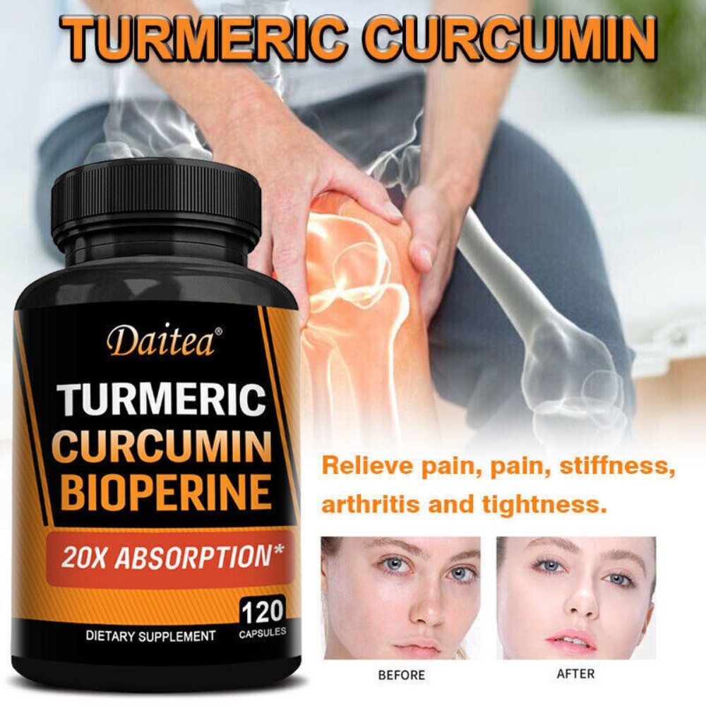 Turmeric Curcumin Highest Potency 95% 2500mg with BioPerine Black Pepper Extract