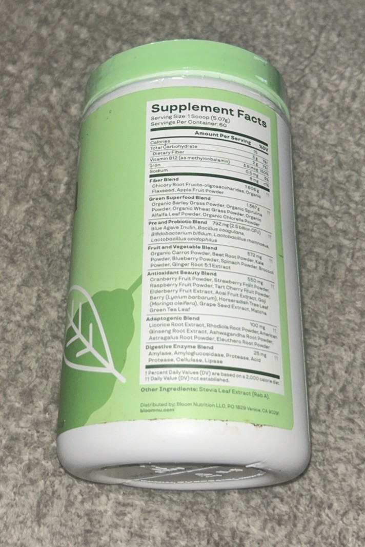 Bloom ~ Greens & Superfoods ~ 60 Servings ~*Original*~ Sealed ~ Exp.04/2026