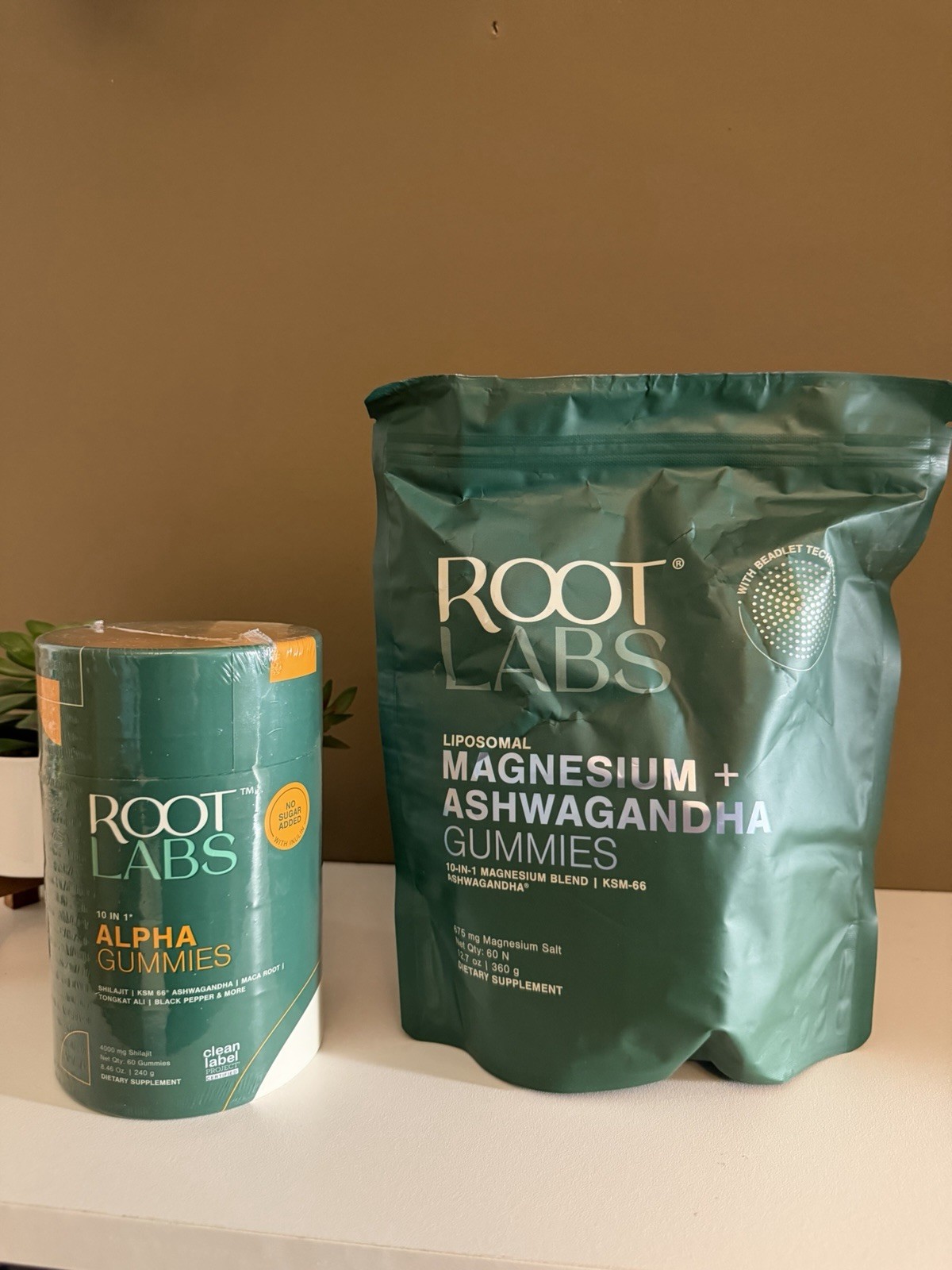 Root Labs Liposomal Magnesium + Ashwagandha Gummies 60 Ct 175mg No Sugar