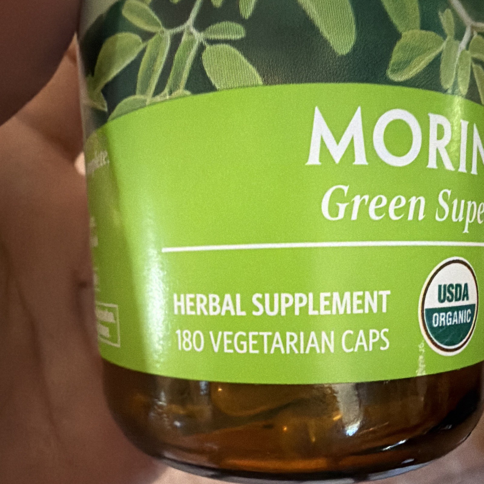 Organic India Moringa Herbal Supplement USDA Organic Kosher 180 Caps 700mg