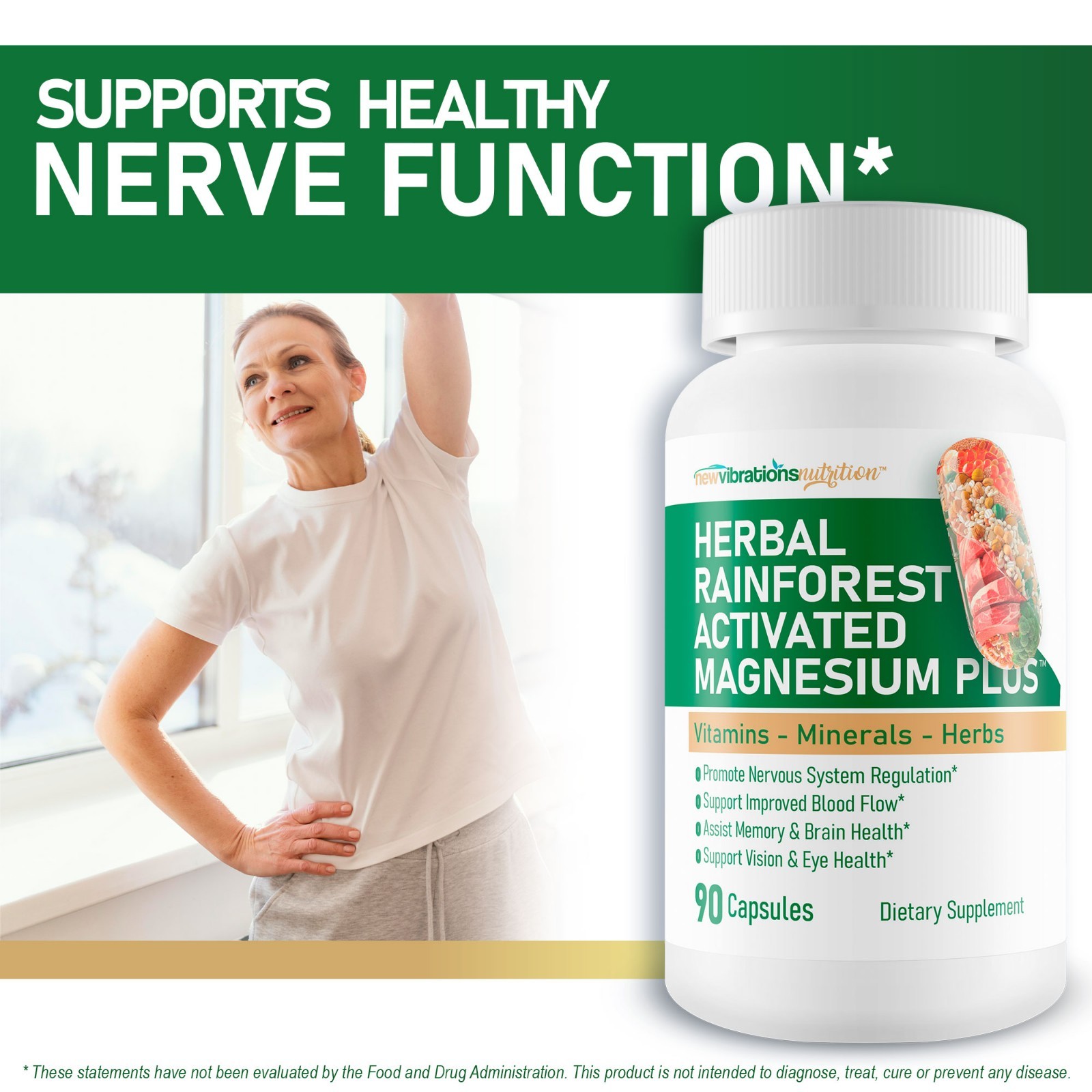 Herbal Rainforest Activated Magnesium Plus – Our Best Magnesium Combo Supplement