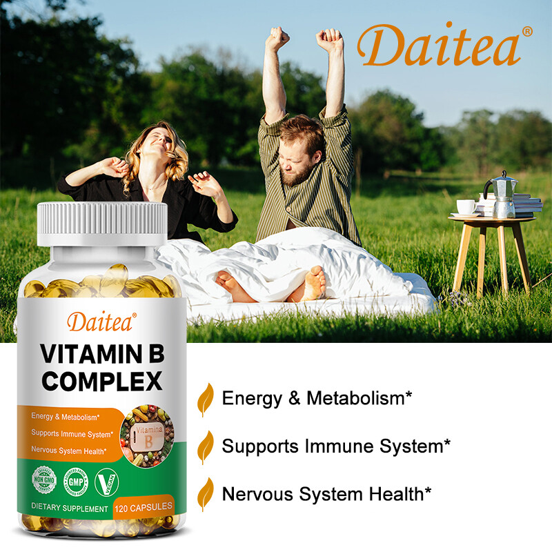 Vitamin B Complex Supplement-Manage Daily Stress Nervous System and Brain Health