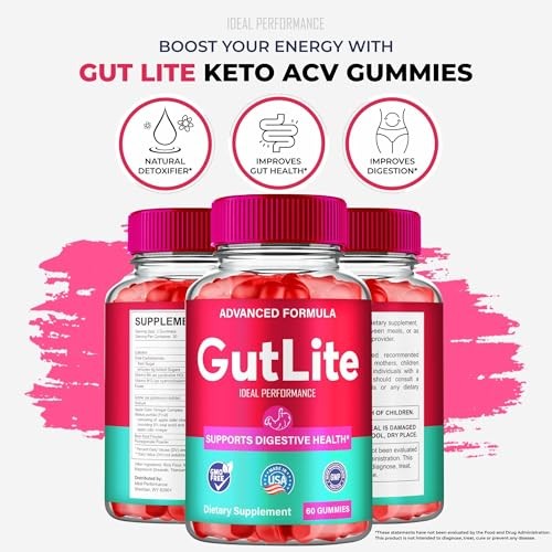 GutLite Gut Lite Digestive Health Supplement – 300 Gummies (5 Pack)