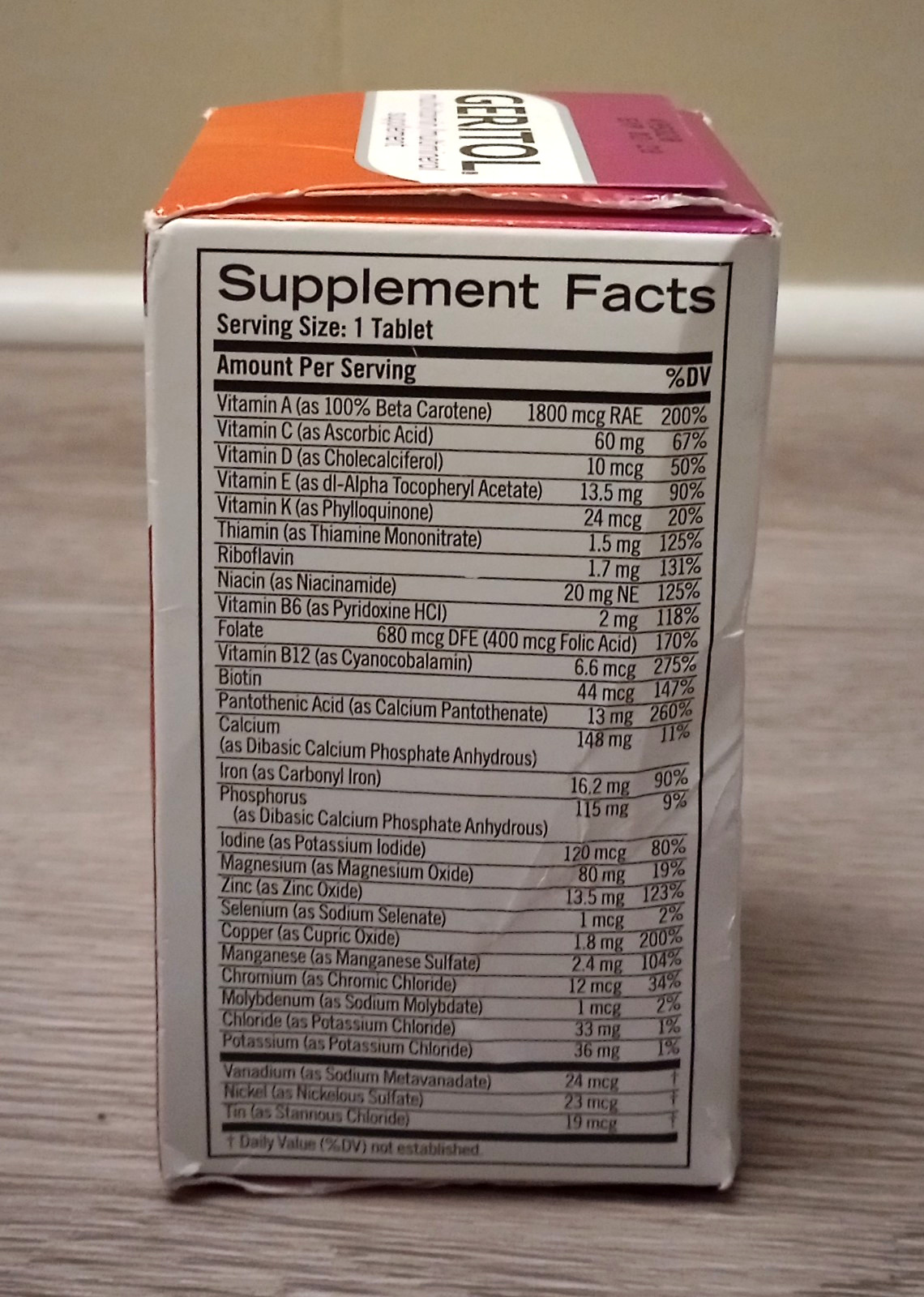 Geritol Multivitamin/Multimineral Supplement Nutrition Support 100 Tablets 02/28