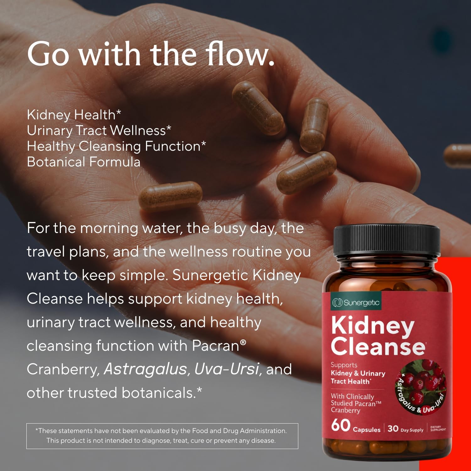 Premium Kidney Cleanse Supplement – Powerful 60 Count (Pack of 1)