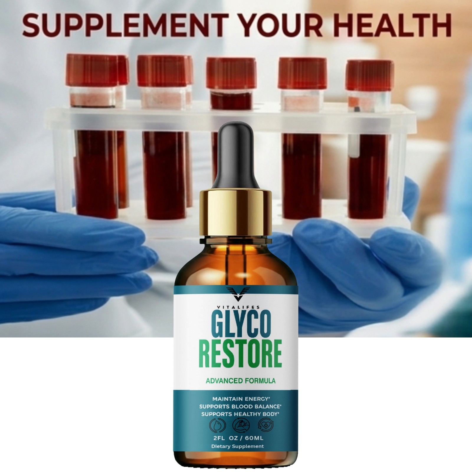 Glyco Restore Drops – Official GlycoRestore Formula for Blood Health 120ml
