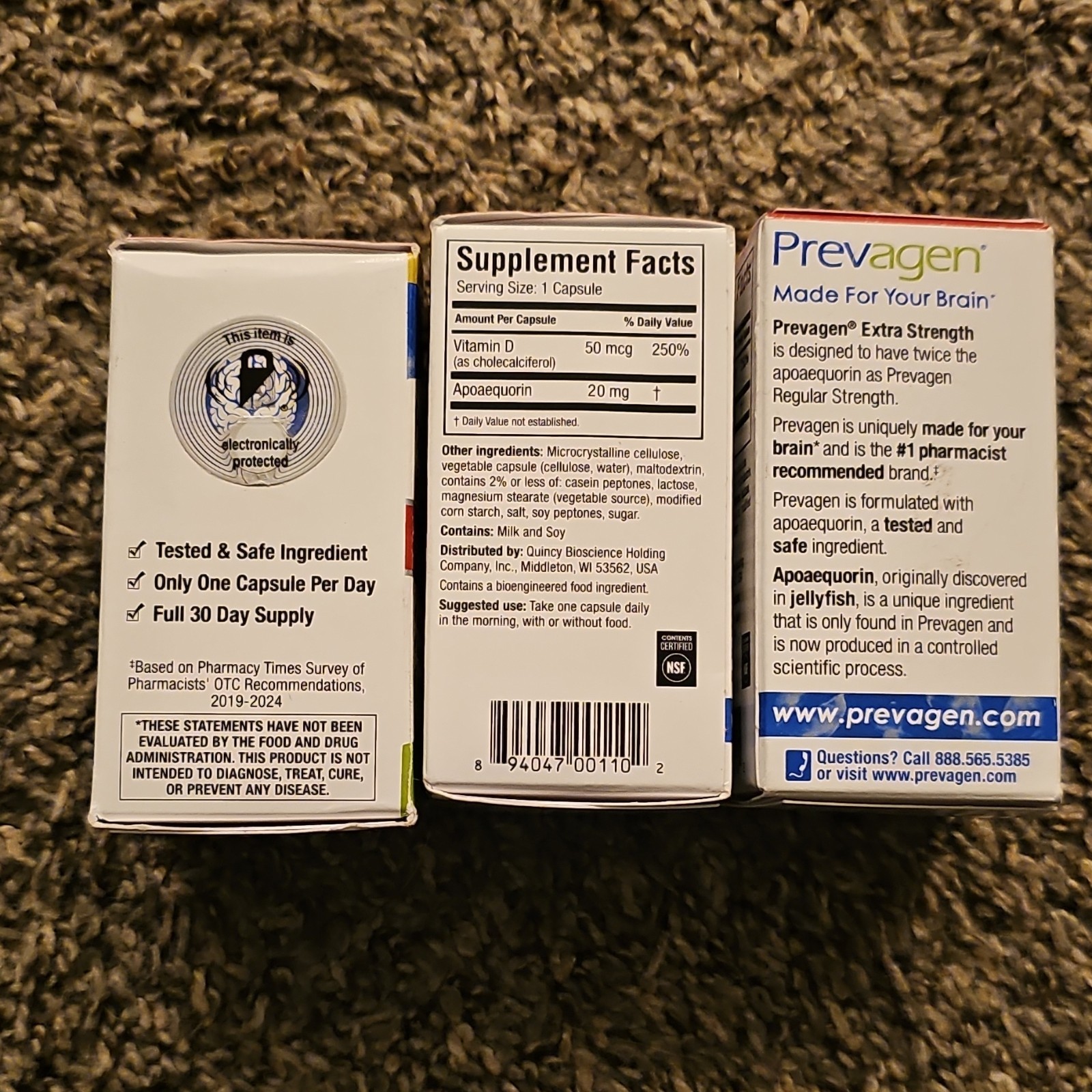 Prevagen Extra Strength Dietary Supplement 30 Capsules (3 pack)