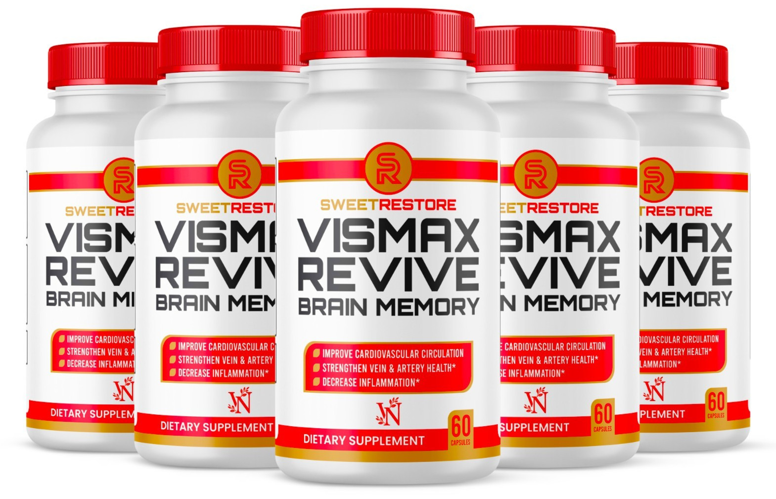 Vismax Revive Brain Memory Support Supplement Vismaxrevive Cognitive help 300ct