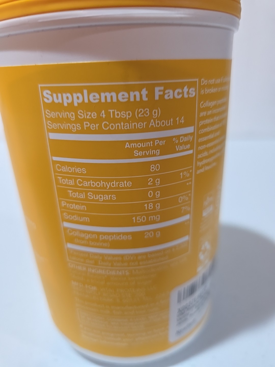 Vital Proteins Collagen Peptide Vanilla 11.5oz Skin Hair Nails Joints Supplement