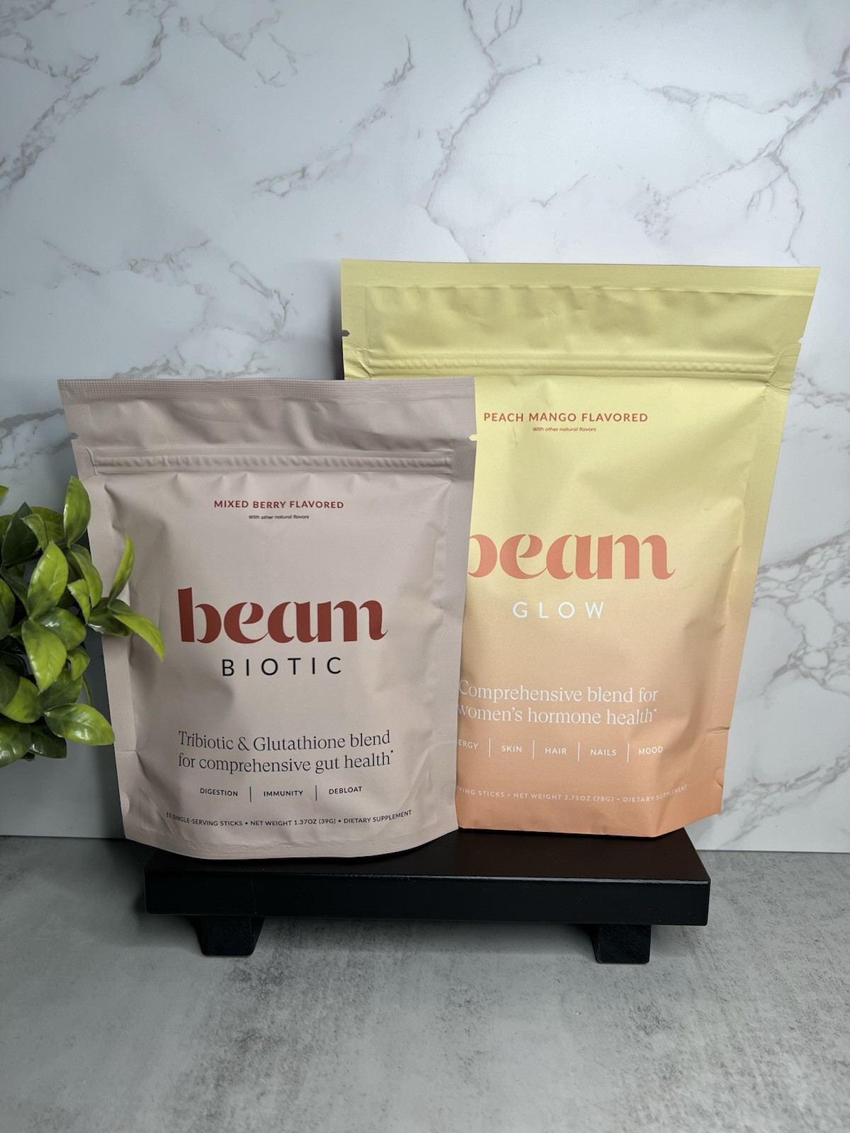 beam Biotic/Glow Powder Mixed Berry/Peach Mango Bundle 15 Sticks Exp 03/2028
