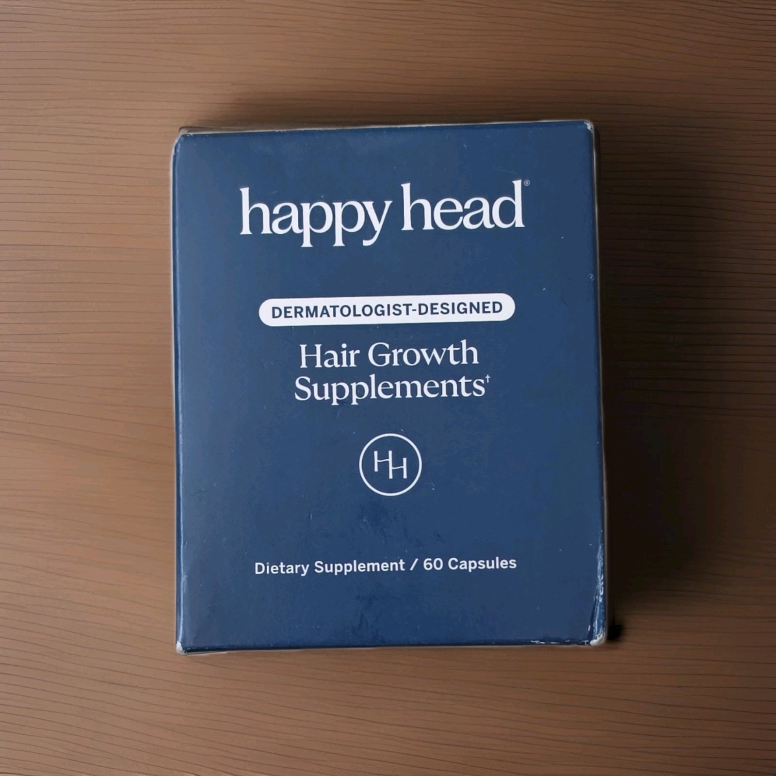 Happy Head Hair Growth Supplement Biotin + Vitamins 60 Capsules Exp 08/2027