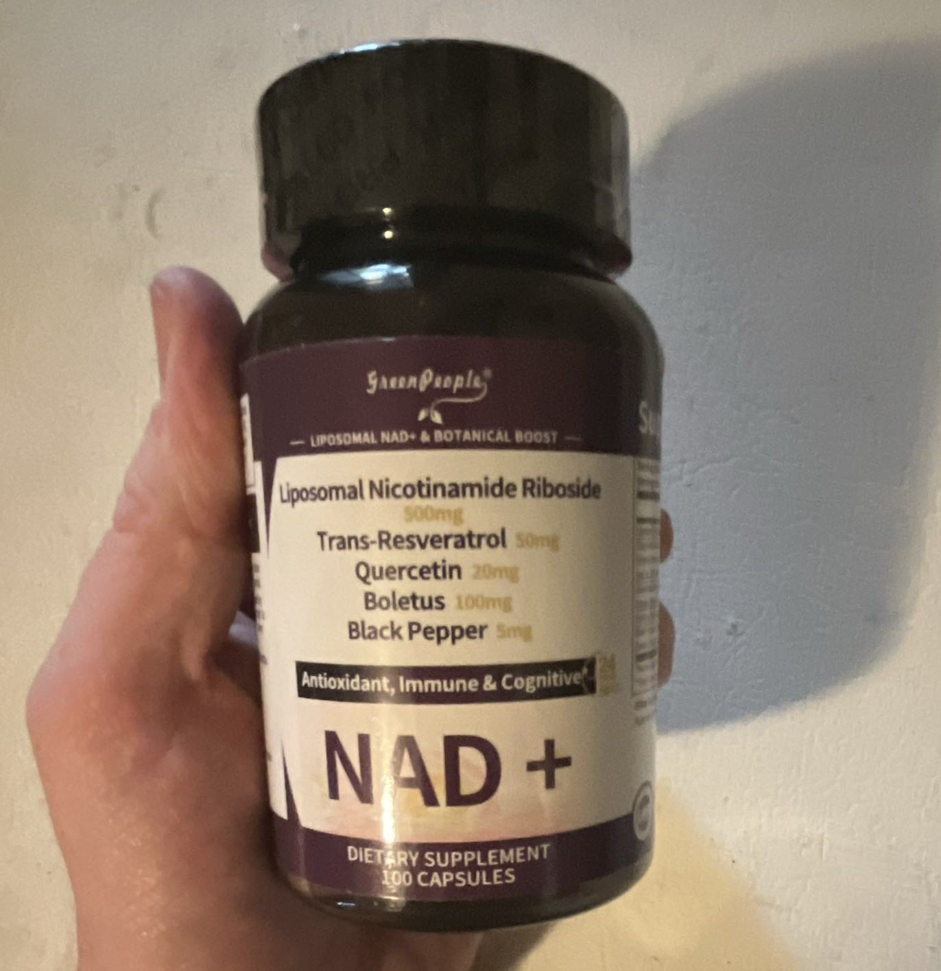 Sierra People NAD+ Nicotinamide Riboside w/ Resveratrol 100 Capsules