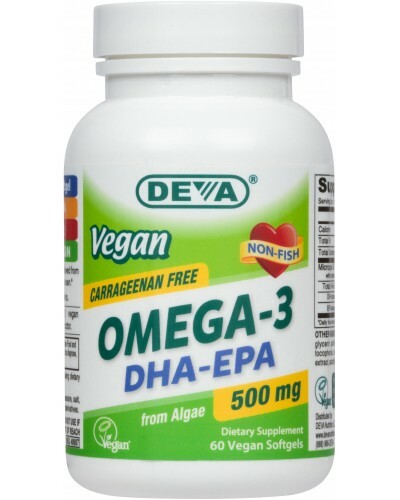 DEVA Omega 3 DHA-EPA 500mg (CARRAGEENAN-FREE) – 10/2025