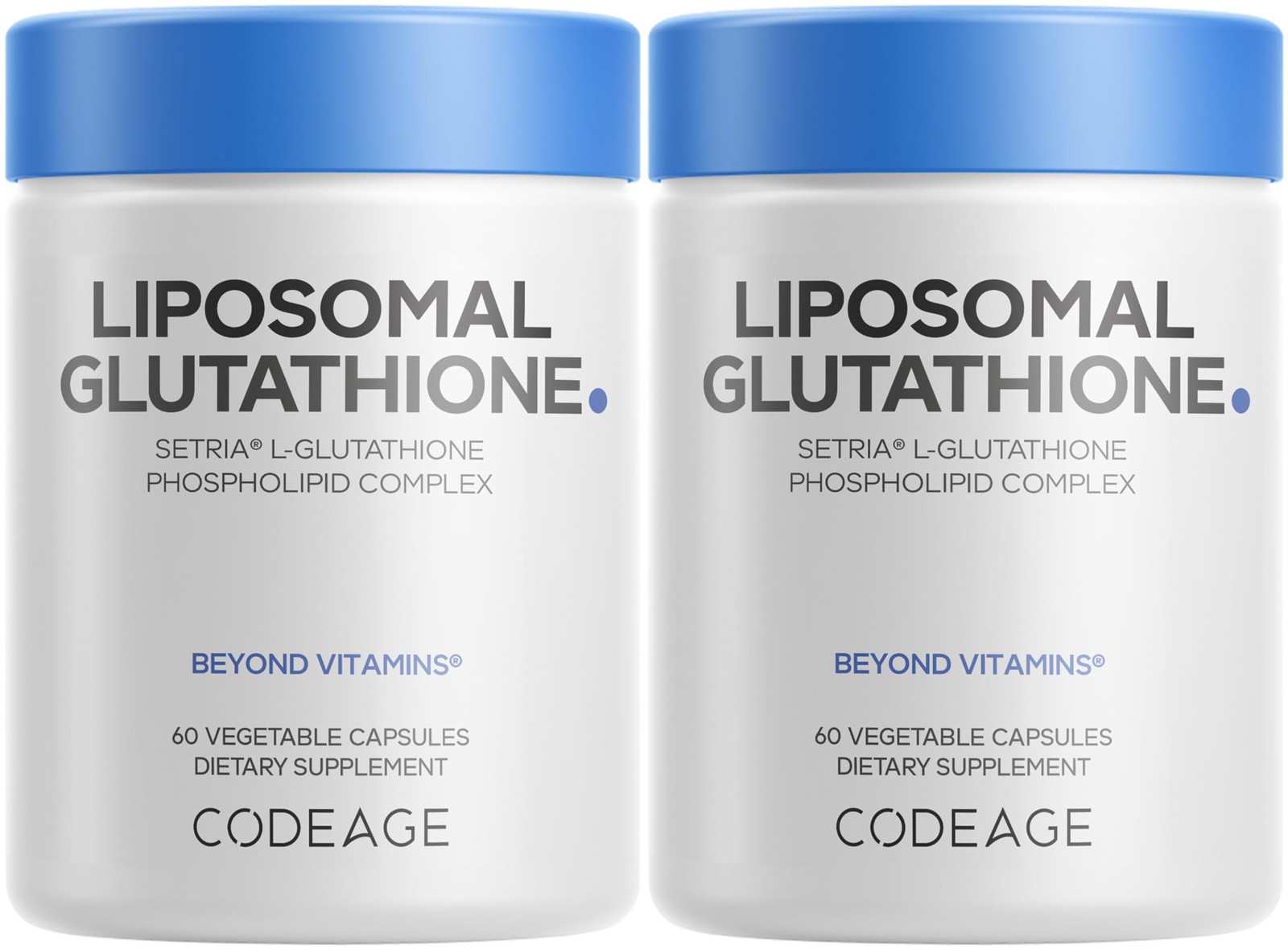 Codeage Liposomal Glutathione Supplement – Pure Reduced 60 Count (Pack of 2)