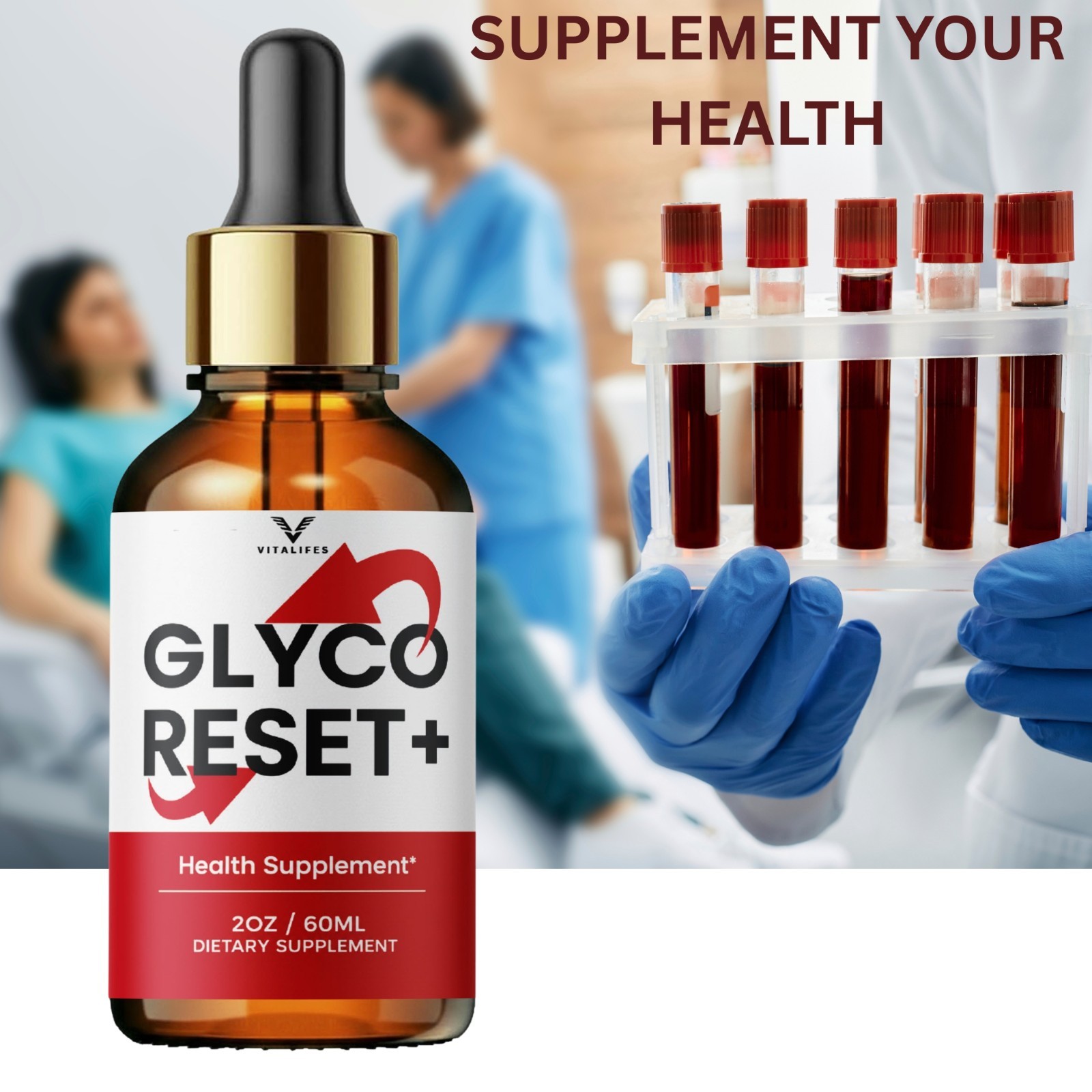 (5 Pack) Glyco Reset Drop Advanced Blood Support Supplement GlycoReset 30 Servs