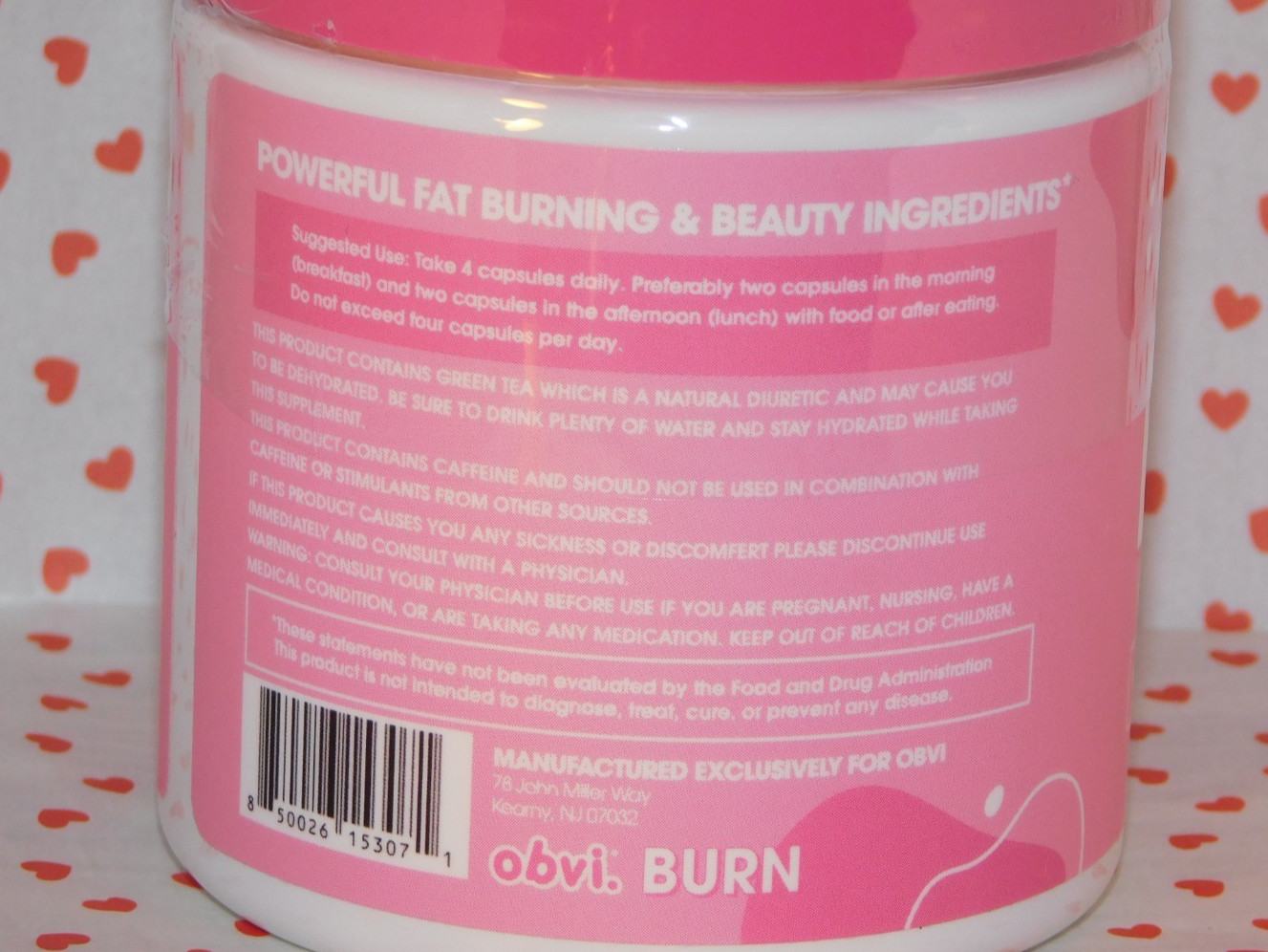 OBVI Collagenic BURN Collagen Dietary Supplement 120ct Dated 7/2026 ― #DM11