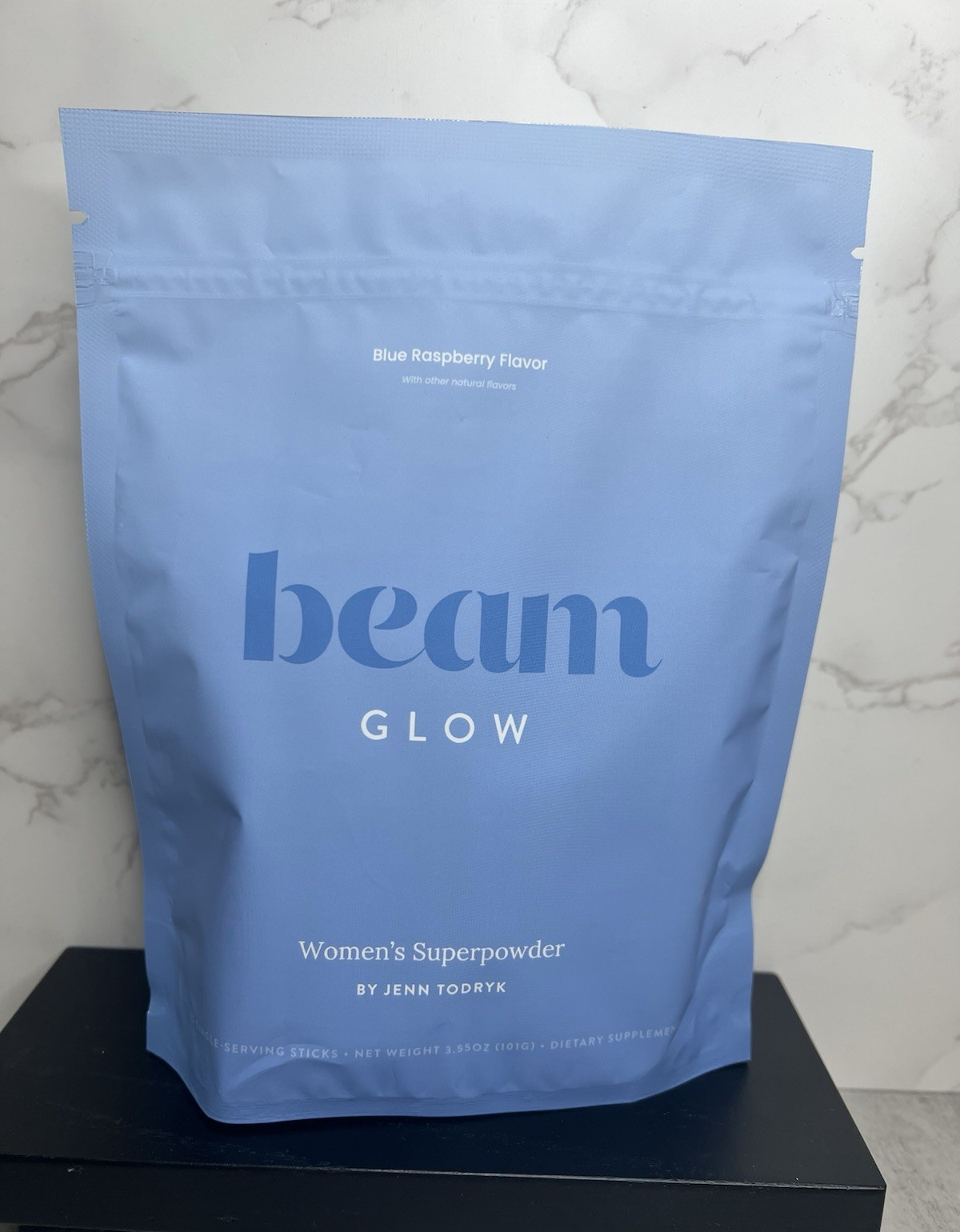 beam Glow Women’s Superpowder Blue Raspberry Powder 3.55 oz Exp 11/2027
