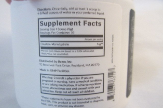New in the Package beam unflavored CREATINE 30 servings For Muscle & Cognitive F