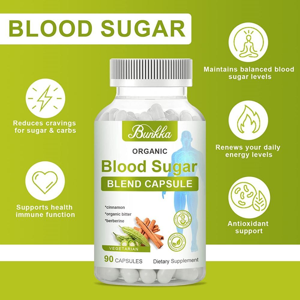 BLOOD SUGAR BLEND SUPPORT 800MG Berberine & Cinnamon 90 Capsules