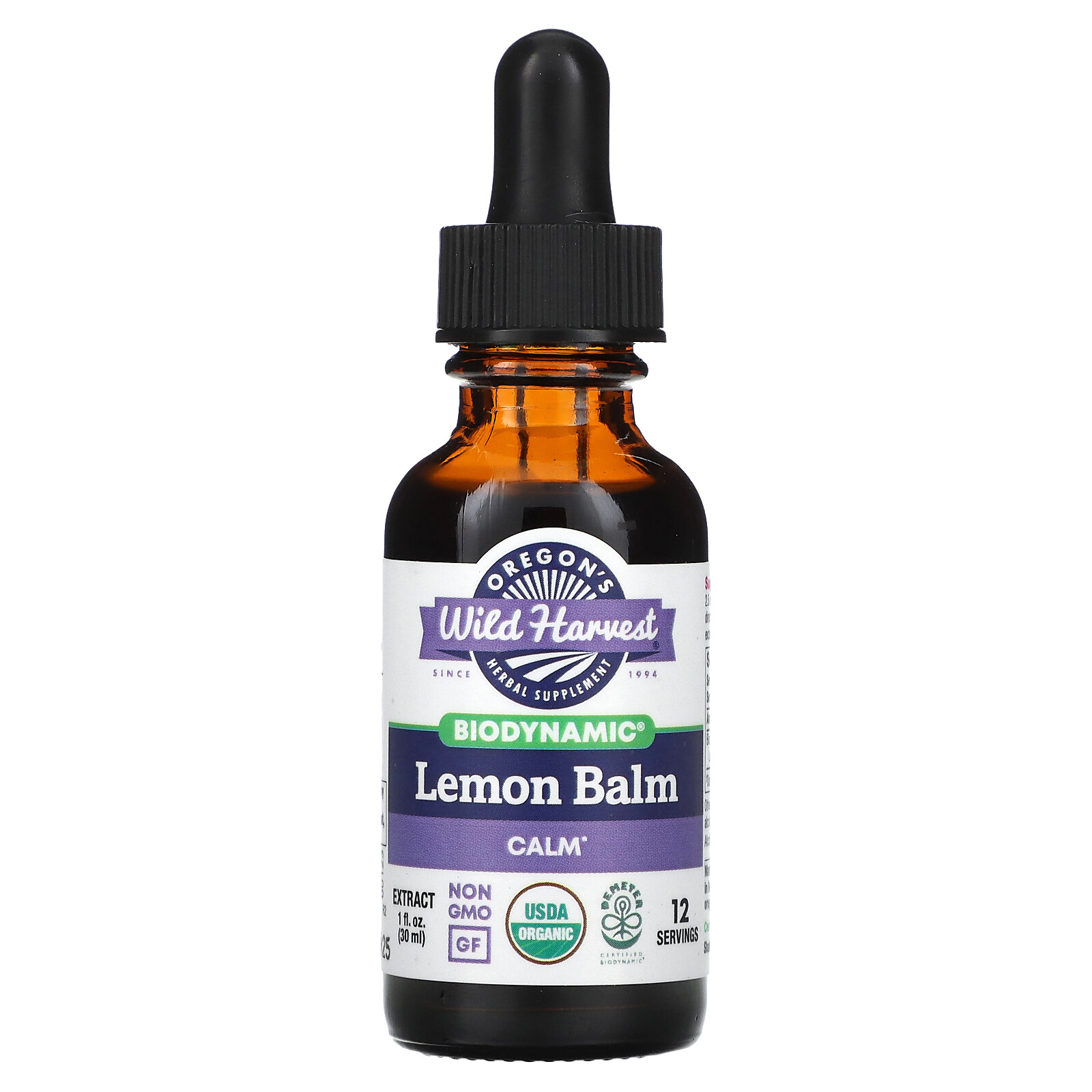 Biodynamic, Lemon Balm, Calm, 1,250 mg, 1 fl oz (30 ml)