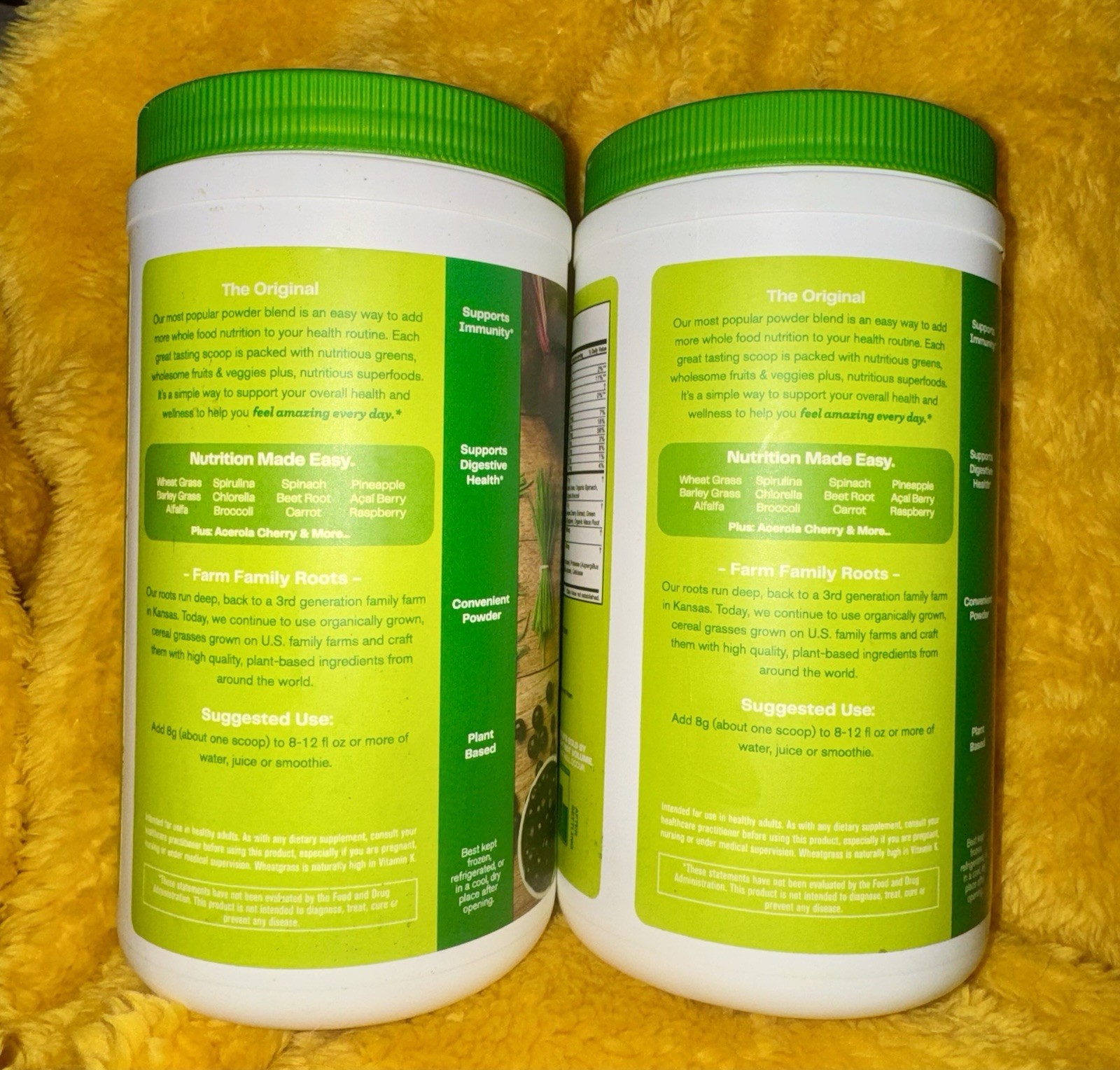 2x Amazing Grass Greens Blend Superfood Powder 1.06lb 60 Serv Exp 07/26 Sealed