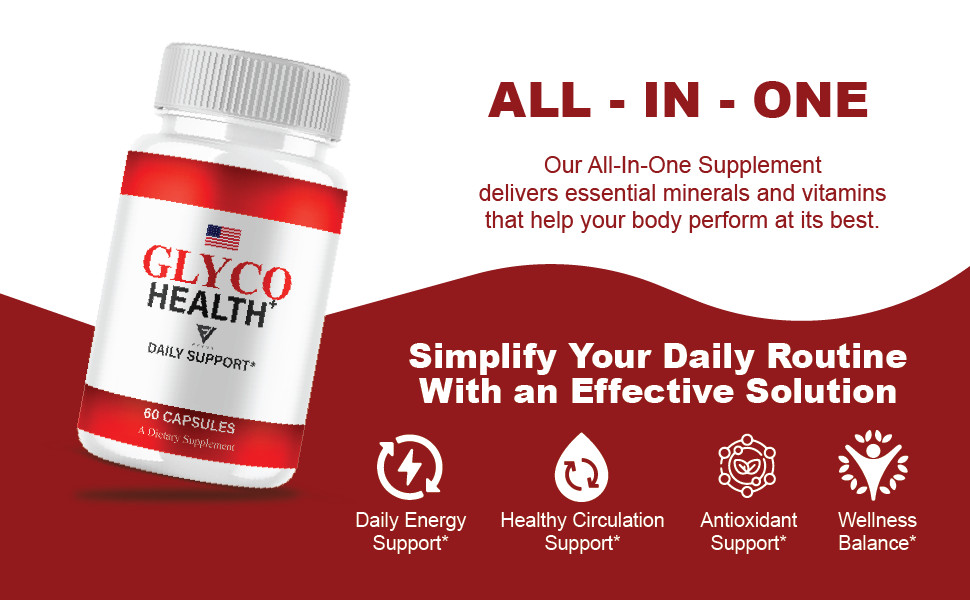 (5 Pack) Glyco Health Blood Health Support, GlycoHealth Pills (300 Capsules)