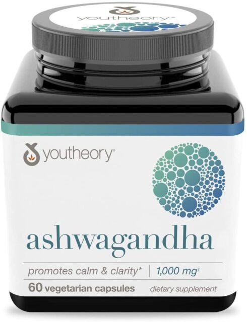 Youtheory Ashwagandha with Ksm-66, 60 Veg Caps