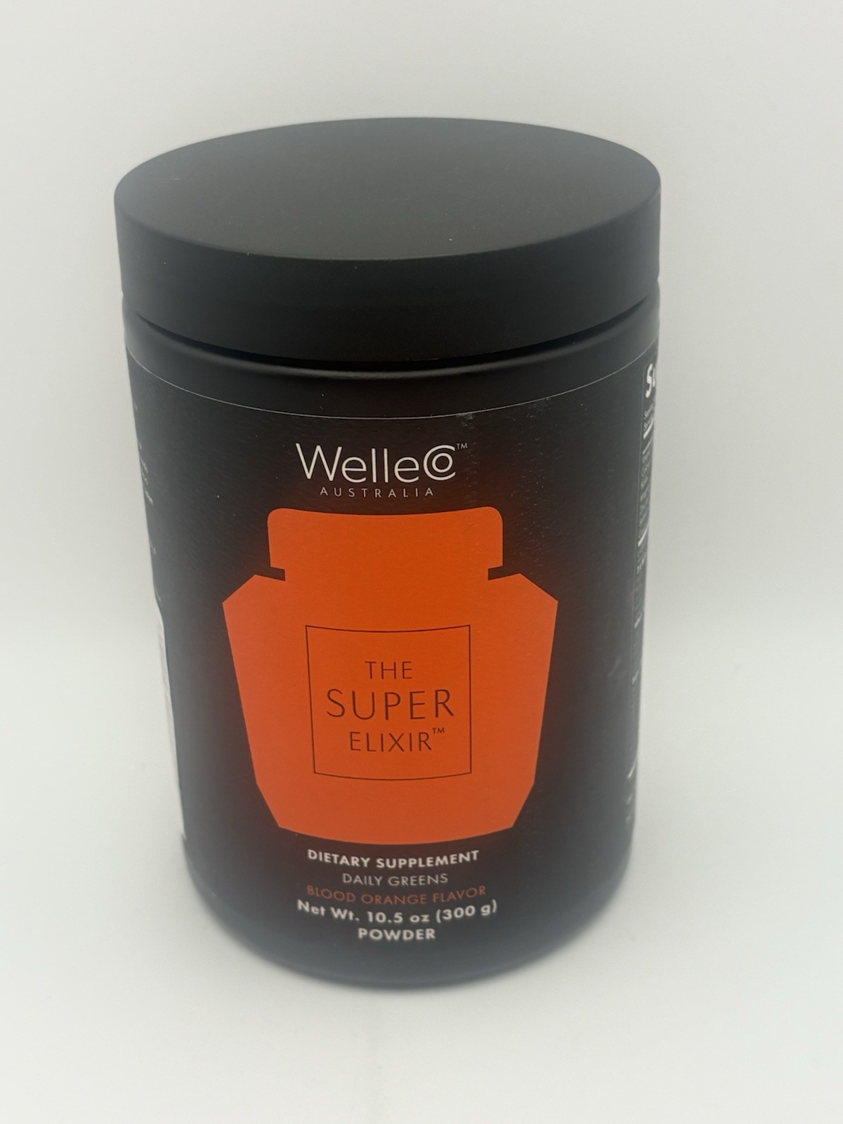 WelleCo The Super Elixir Daily Greens Dietary Supplement Blood Orange 300g 3/27