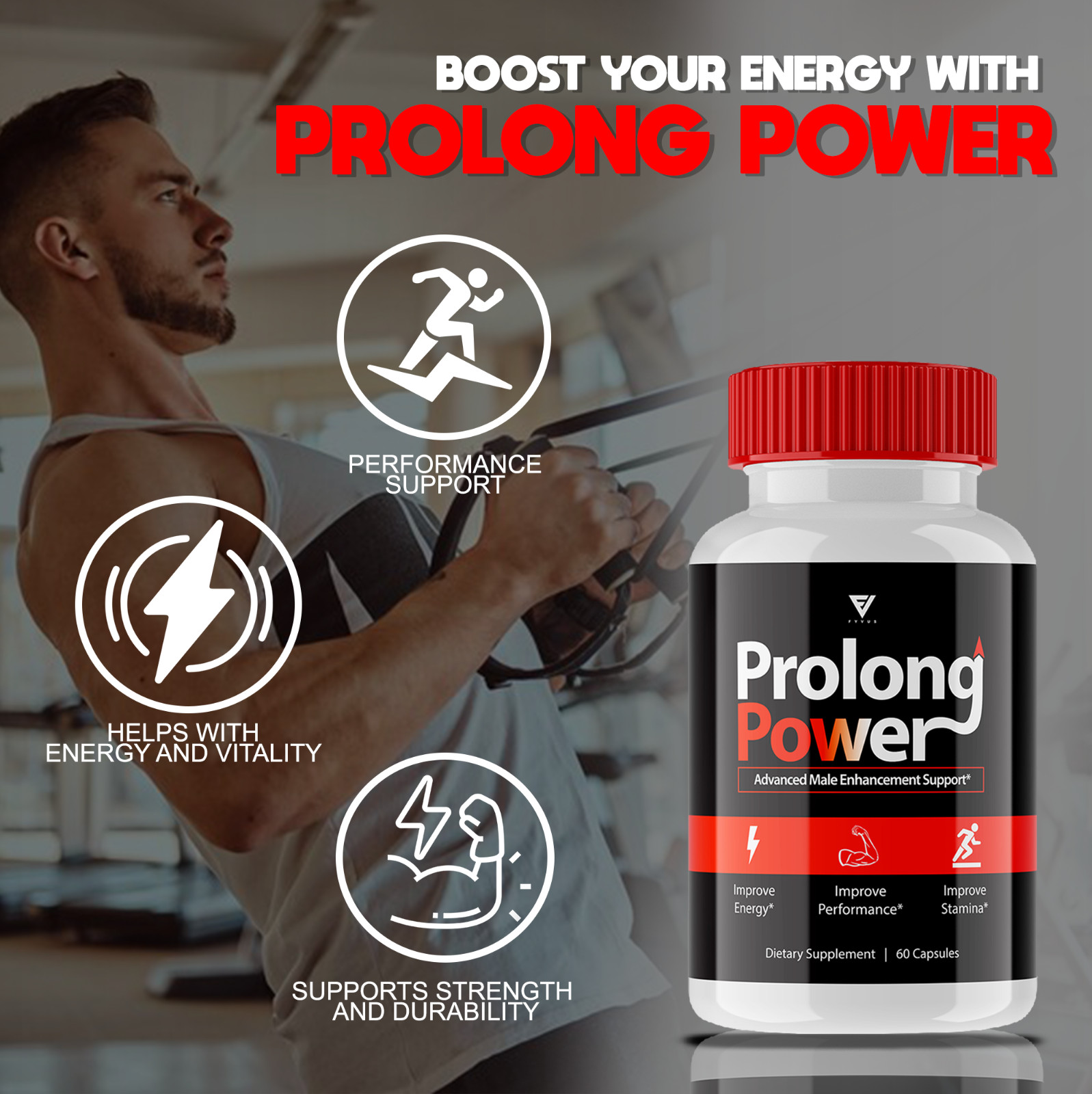 (5 Pack) Prolong Power ED Pills For Men Reviews, Pro Long Power (300 Capsules)