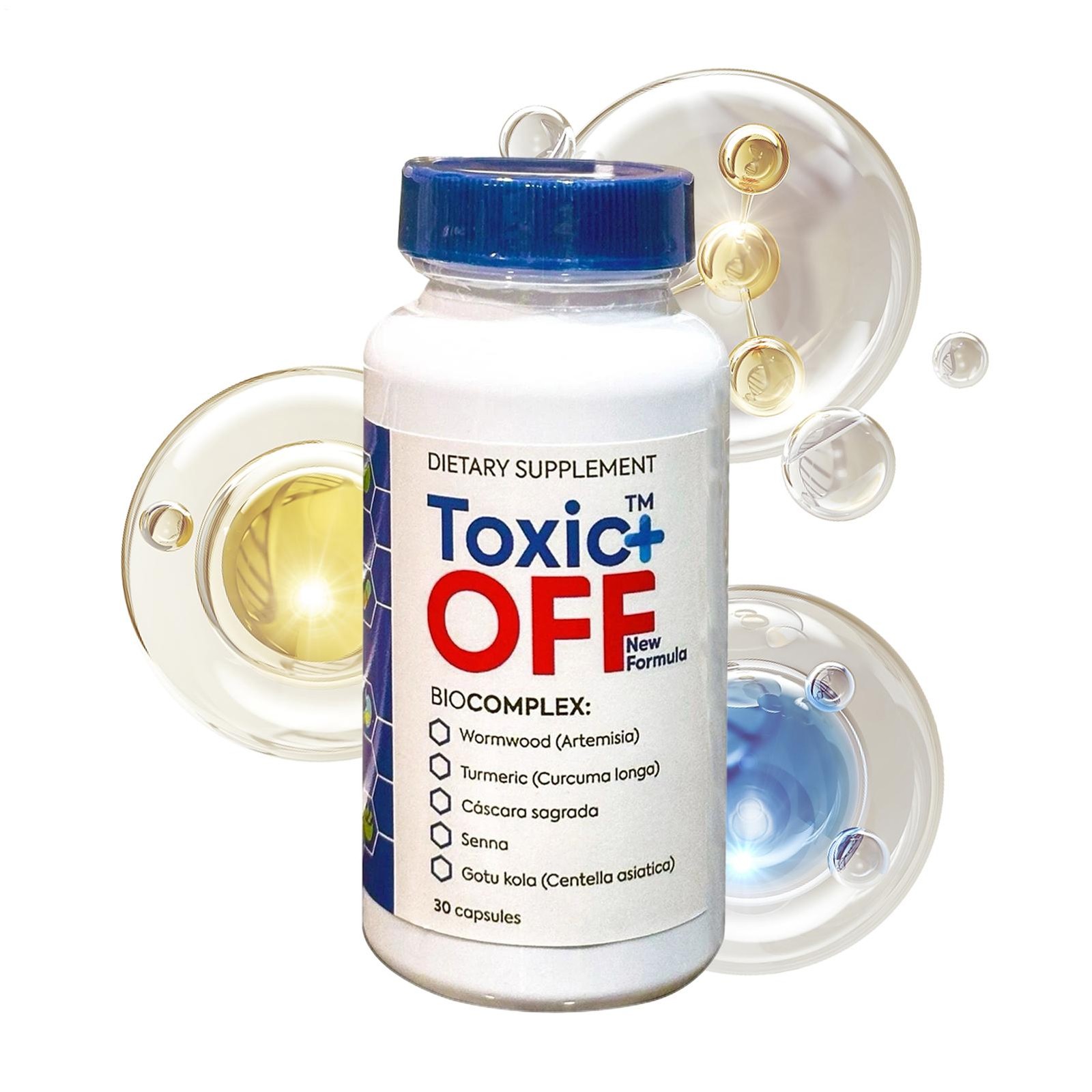 Toxic Off Plus 30 Capsules 1 Month Treatment fresh Formula （1-5 PACK ）