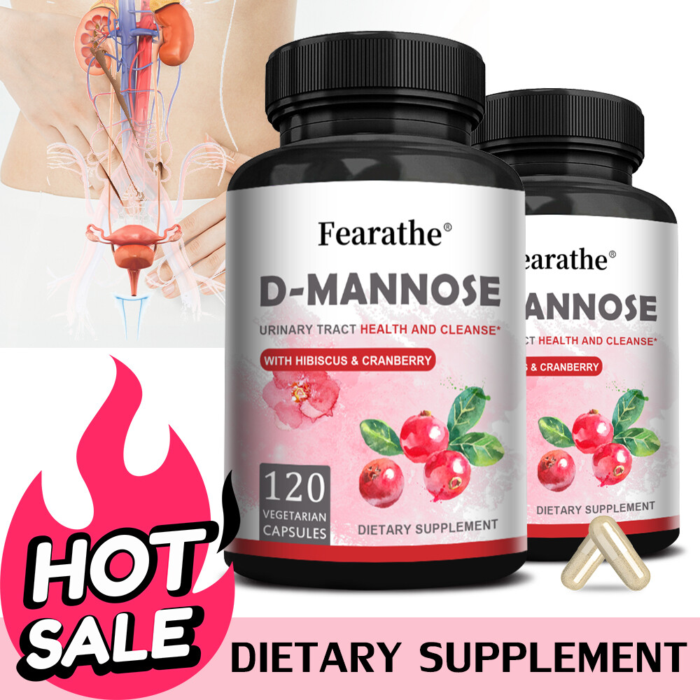 D-Mannose Capsules Veggie Caps 1000mg 100% Pure UTI Relief Urinary Tract