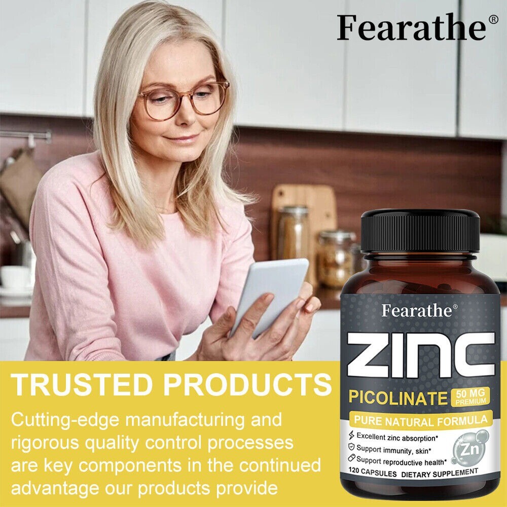 Zinc Picolinate 50mg | 30 To 120 Capsules | High Potency, Non-GMO