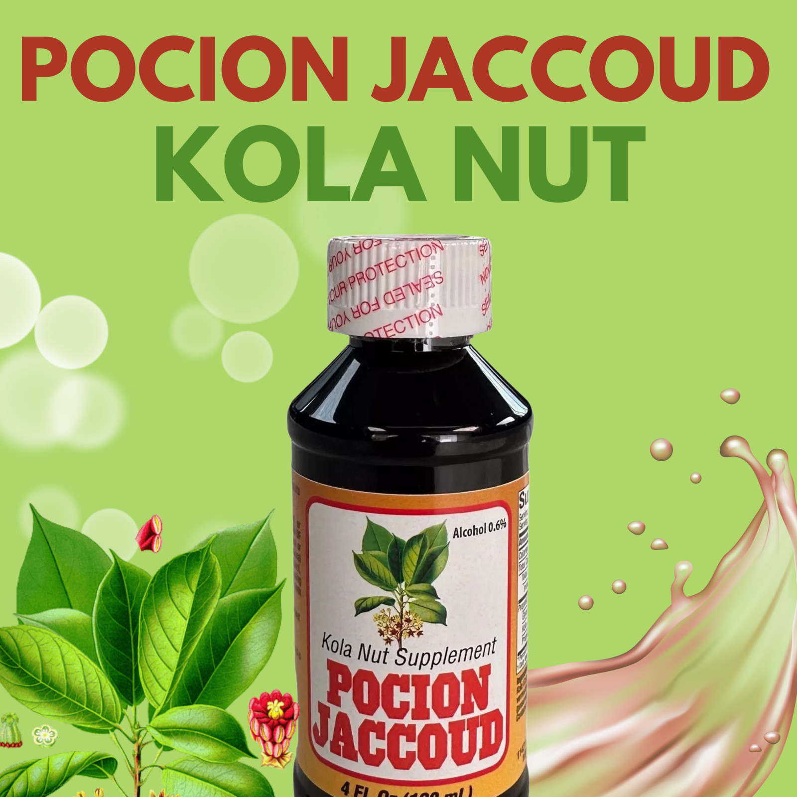 Poccion Jaccoud 4 Fl Oz, KOLA NUT SUPPLEMENT