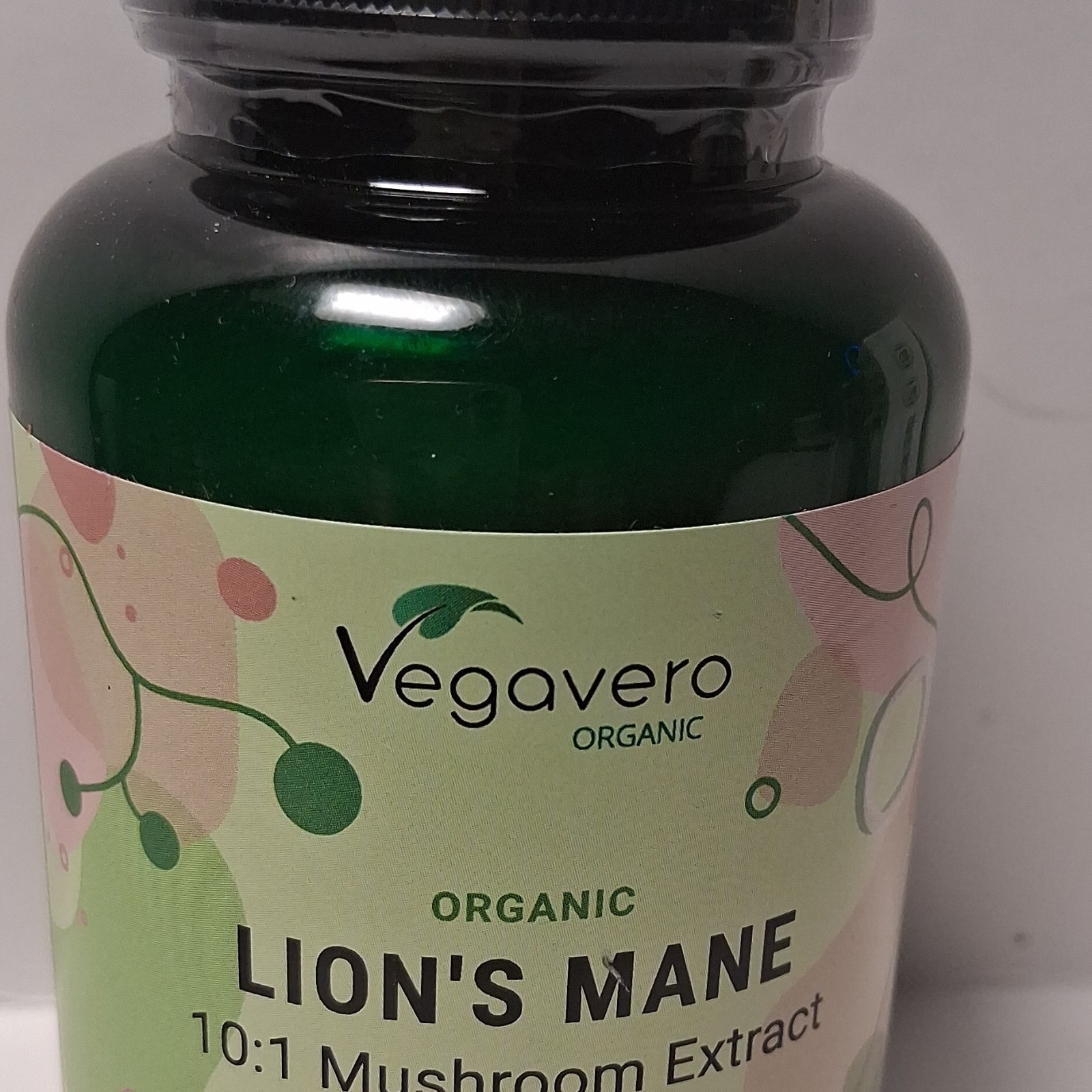 Vegavero Organic Lion’s Mane Mushroom Extract 10:1 1400mg 120 Capsules
