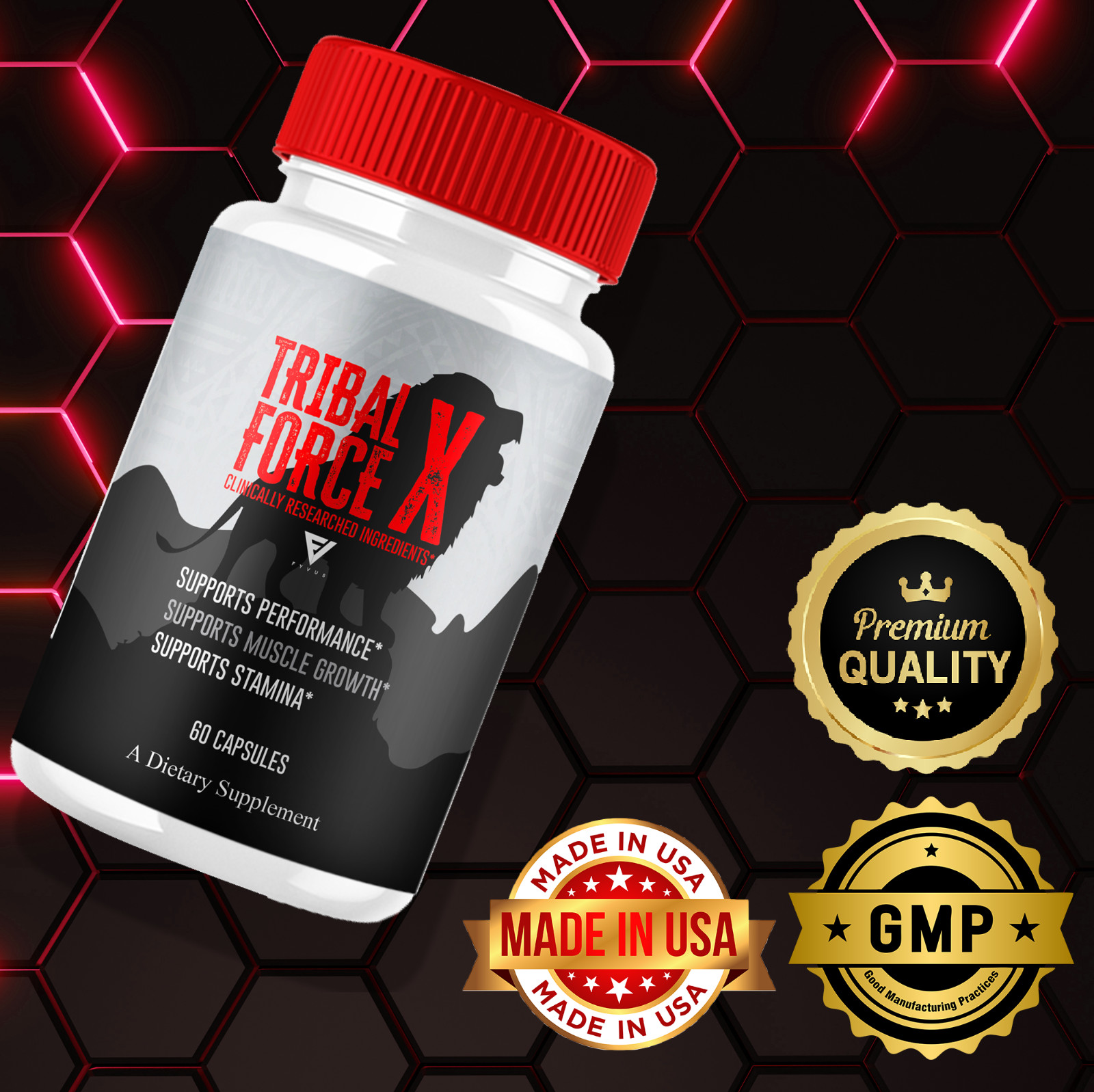 (2 Pack) Tribal Force X Capsules, TribalForceX Performance Pills (120 Capsules)