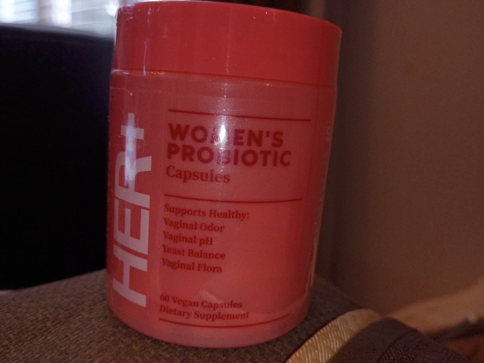 HER+ Women’s Probiotic & Prebiotic for Healthy pH Balance and Odor Control, 60ct