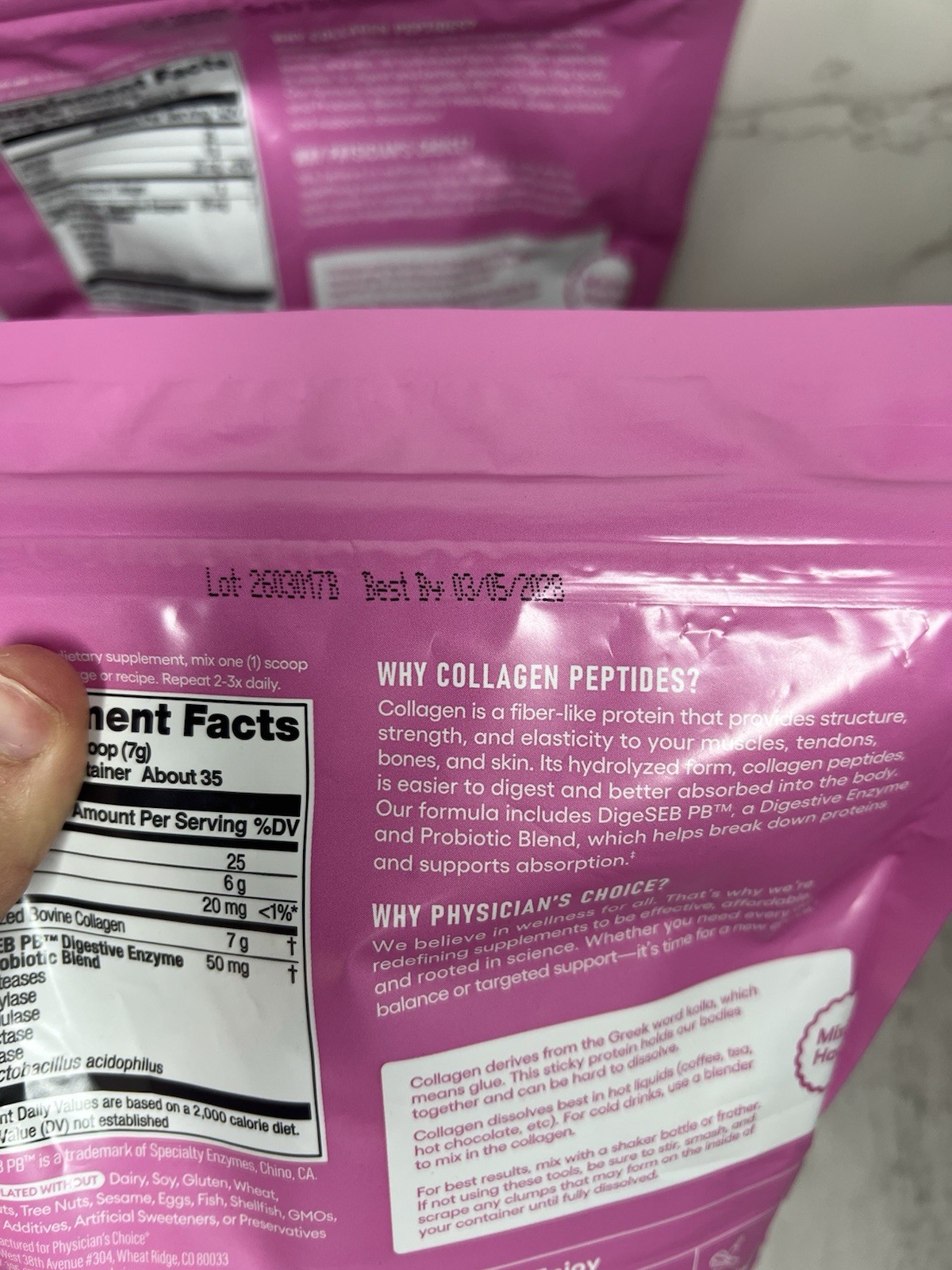Physician’s Choice Collagen Peptides + Probiotics 246g Exp 03/2028